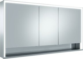 Keuco Royal Lumos Spiegelschrank für kurze Türen, Farbe Silber, B/H/T: 140 x 73 x 16 cm - Bild 1