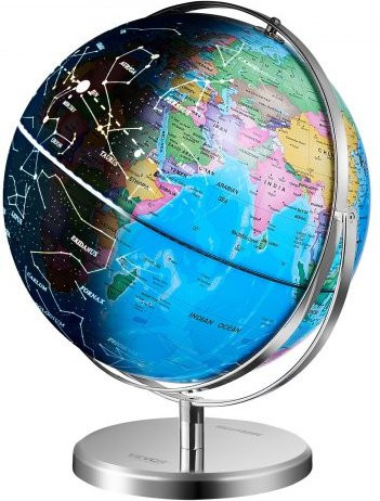 VEVOR Illuminated World Globe mit Stand, LED Constellation Night Light, Educational Earth Globe - Bild 1