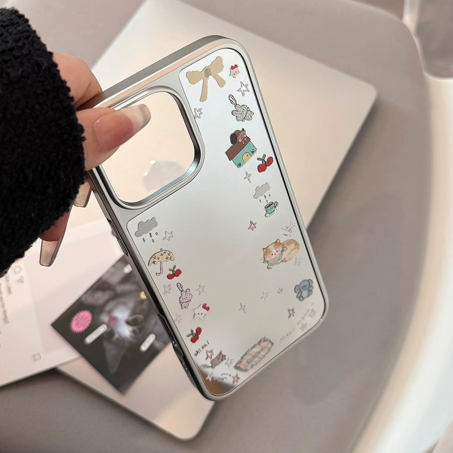 Stoßfeste iPhone Schutzhülle mit Cartoon-Welpen-Design und integriertem Handyhalter für Apple iPhone 16 15 14 13 Pro Max - Bild 3
