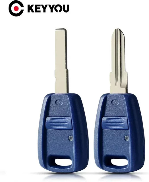 Keyyou Schlüsselhülle für Fiat Punto Bravo Doblo Palio Albea Seicento Stilo in Blau, 3er-Set - Bild 1