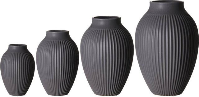 Ritzenhoff & Breker Vasen Alsta 4er Set bauchig mit Rillen Design - Bild 1