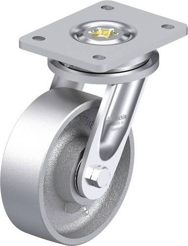 Blickle LIO-G 150IK Hitzebeständige Schwerlast-Lenkrolle in Silber, Rad-Durchmesser: 150 mm, Tragfähigkeit: 900 kg - Bild 1