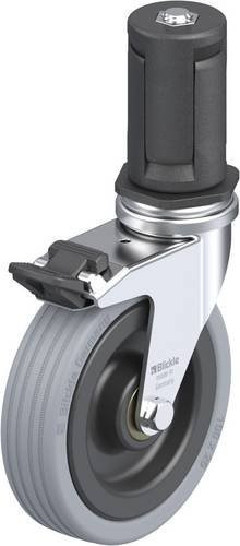 Blickle LRA-VPA 100K-FI-ER05 Lenkrolle mit Feststeller in Schwarz-Grau mit 100 mm Rad-Durchmesser und 70 kg Tragfähigkeit - Bild 1