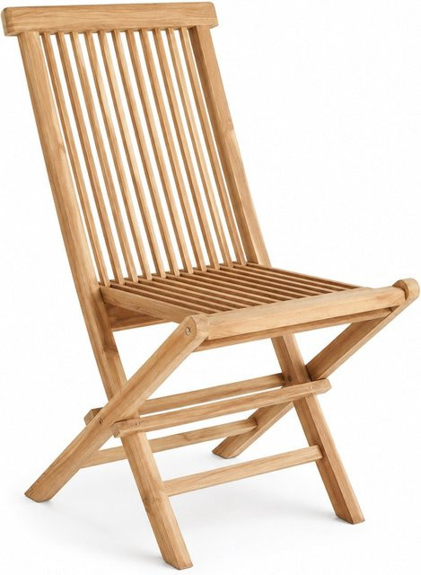 2er Set Gartenstühle Miro aus Teakholz in Braun von AMD Möbel - Bild 1
