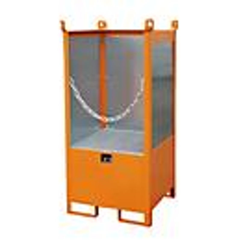 Bauer Südlohn Fass-Stapelpalette FSP-1 G aus Stahl, orange - Bild 3