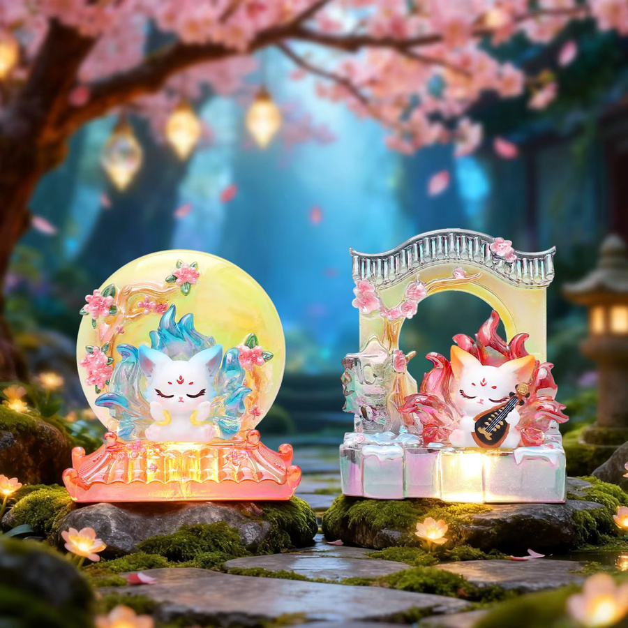 Potdemiel Neun-Schwänziger Fuchs Zweite Edition, Blindbox-Spielzeug, Harz, Bunt / Mehrfarbig - Bild 3