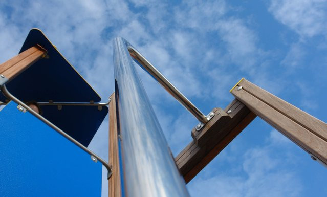 Intergard Rutschstange Spielgerät aus Edelstahl in Silber, Länge: 300 cm - Bild 1
