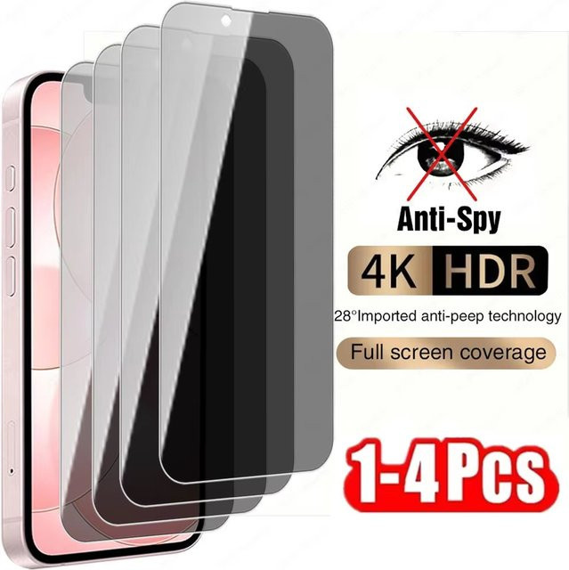 Xiaomi Datenschutz-Panzerglas Displayschutzfolie für Redmi Note 15 Pro 5G 14 13 12 11 10 11S 10S 15C 14C 13C 12C 10C A3 in Transparent - Bild 1