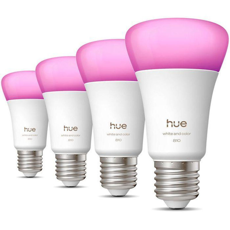 Philips Hue White and Color Ambiance E27 LED-Leuchtmittel Multicolor 4er-Set - Bild 2