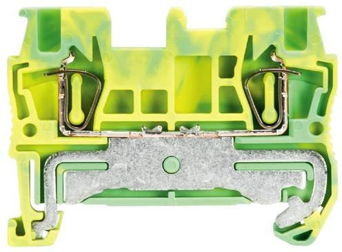 Wieland Electric 56.702.9053.0 Schutzleiterklemme mit Federzuganschluss in Grün-Gelb, 50 Stück - Bild 1