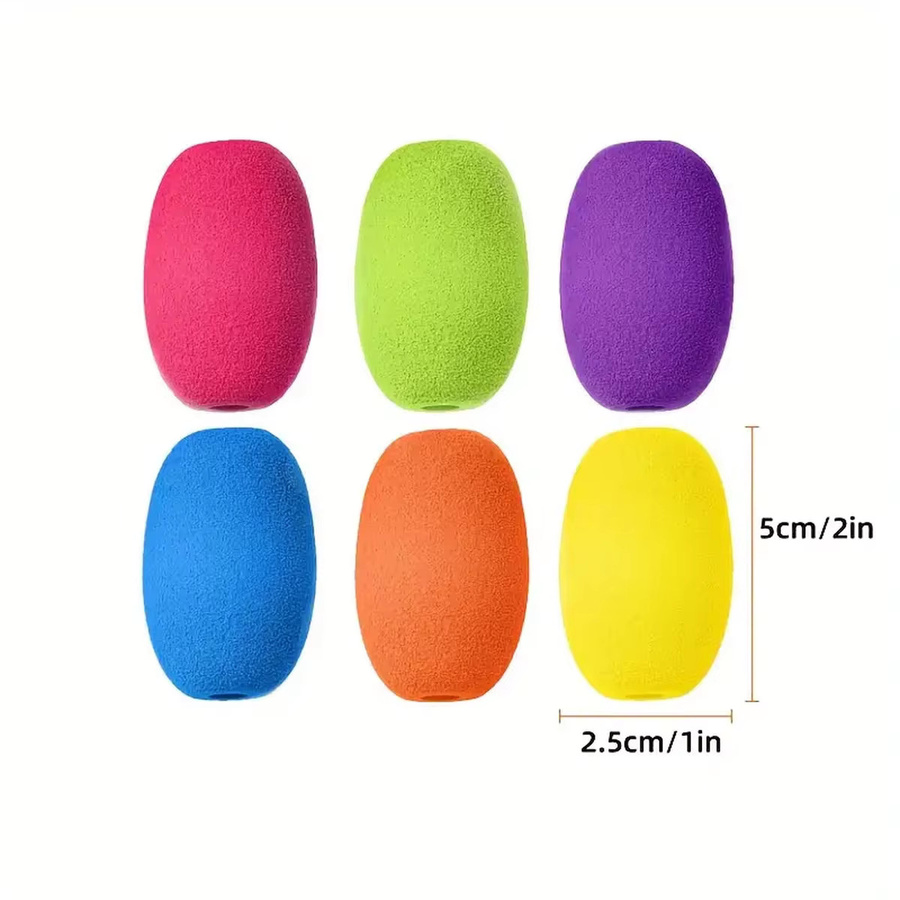 XD-TOPQC Rutschfester Schwamm-Stifthalter aus weichem Schaumstoff in Multicolour zur Linderung von Fingerermüdung - Bild 2