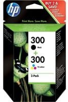 HP 300 Tinten-Combopack für Inkjet-Drucker, Schwarz und Multicolor (Cyan, Magenta, Gelb) - Bild 1