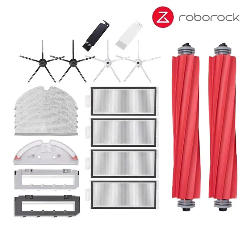 Roborock Q7 Max T8 Ersatzteil-Set mit Hauptbürste, Seitenbürste, HEPA-Filter, Wischlappen und Abdeckung in Multicolor - Bild 2