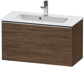 Duravit Waschtischunterschrank D-Neo Compact, Wandhängend, Braun, B/T/H: 81 x 37,2 x 44 cm - Bild 1