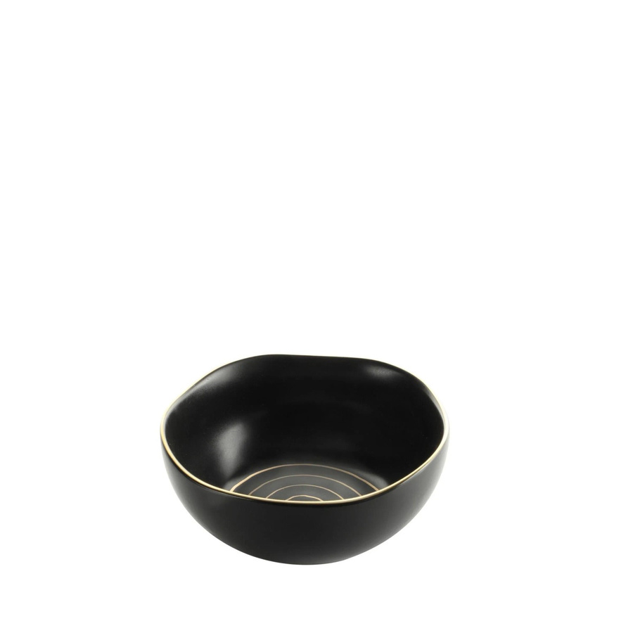 Mömax Müslischale Onix aus Porzellan in Schwarz und Gold, Durchmesser: 15 cm - Bild 2