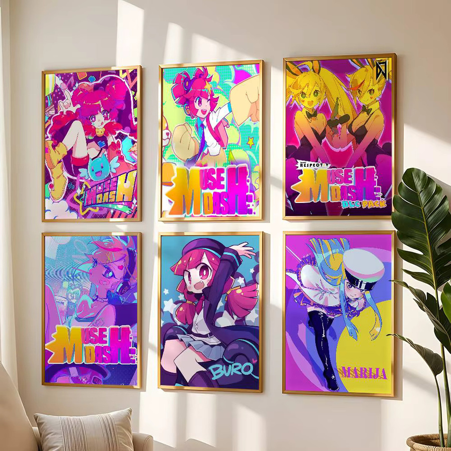 Muse Dash Poster Bilibili Wandkunst Aufkleber Mehrfarbig - Bild 2