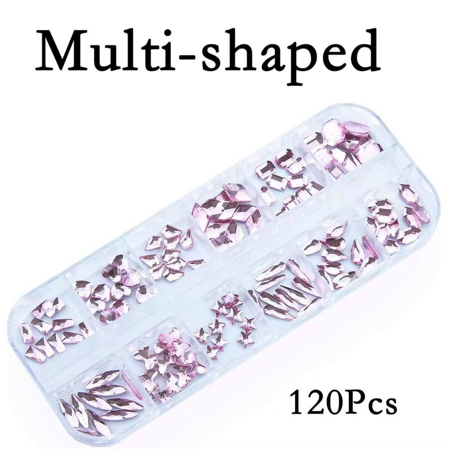 MAFANAILS Nail Art Strasssteine Sakura Pink, Glänzend, 2 Boxen - Bild 3