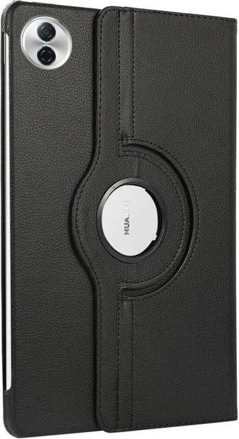 Honor Pad 10 Schutzhülle aus PU-Leder mit 360 Grad Drehbarer Ständerfunktion in Schwarz - Bild 1