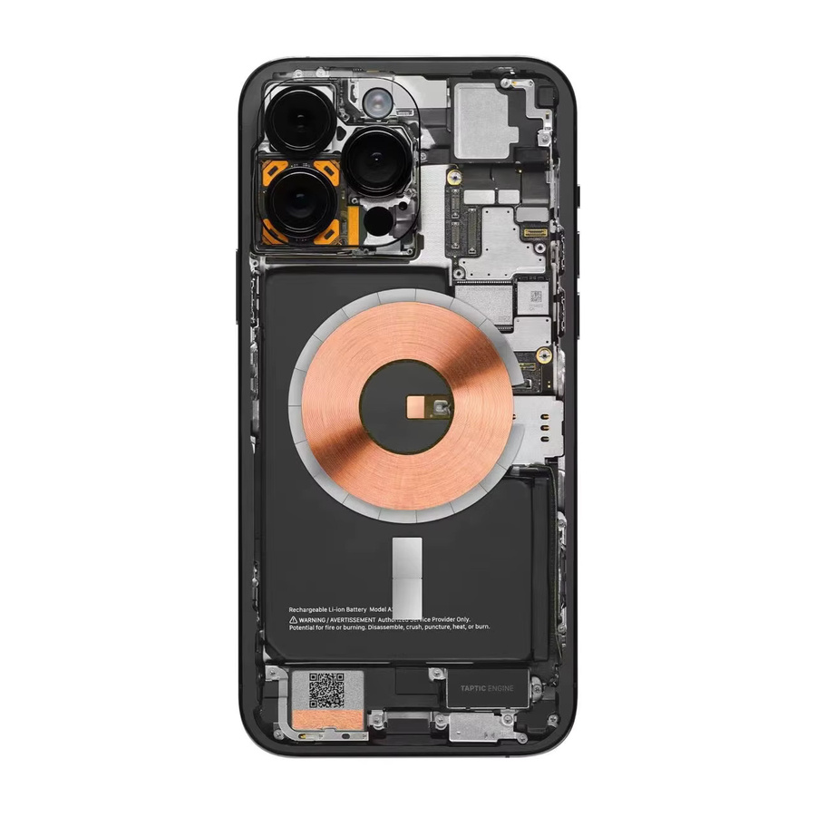 NMEGOU Schutzfolie mit Schaltkreis-Design für iPhone 13 bis iPhone 17 Pro Max Plus, abziehbarer 3M Wrap Farbwechsel Aufkleber für Rückseite und Bildschirm - Bild 2