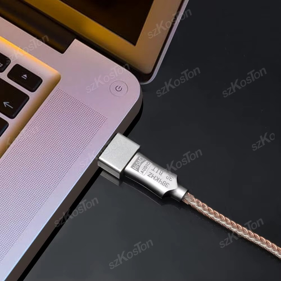 SZKOSTON CX31993 HiFi USB Typ C auf 3,5 mm Kopfhörerverstärker DAC Audio Decoder IEM AMP Handy-Adapter Typ-C-Konverter in Silber - Bild 4