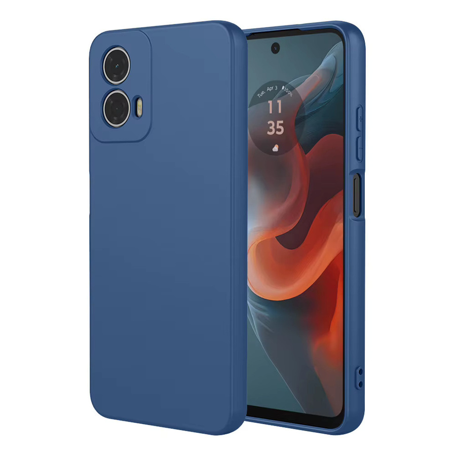 Flüssigsilikonhülle für Motorola G04 G14 G24 G32 G34 G35 G54 G84 G85 5G in Blau - Bild 4