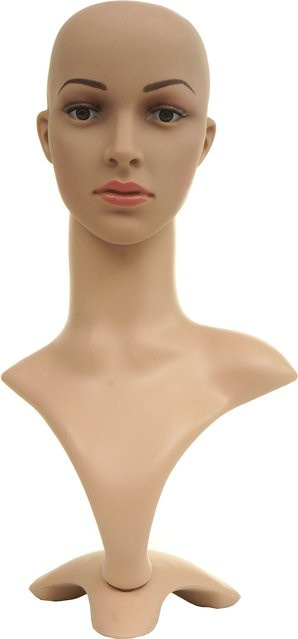 MCW Mannequin-Kopf MCW-G70, Perückenpuppe, weiblich, beweglich, 55cm - Bild 1