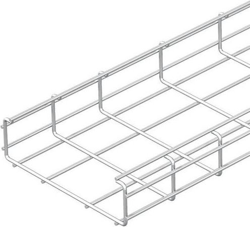 OBO Bettermann Gitterrinne 6016251 aus Edelstahl in Silber, B/H/L: 200,00 mm x 50,00 mm x 3 m - Bild 1