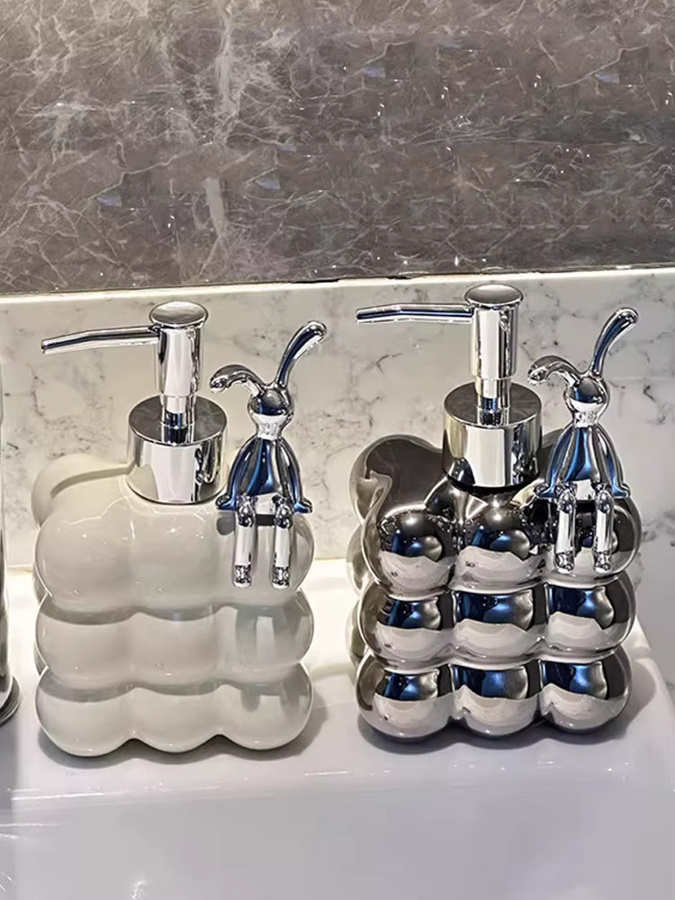 Keramik-Spenderflasche für Händedesinfektion, Shampoo und Duschgel - Bild 4