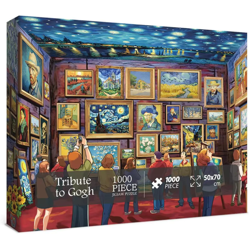 Van Dijk Sternennacht Kunstmalerei-Puzzle, 1000 Teile - Bild 2