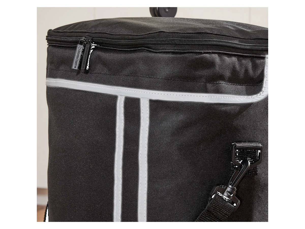 SILVERCREST Einkaufstrolley mit höhenverstellbarem Soft-Touch-Griff in Schwarz - Bild 3