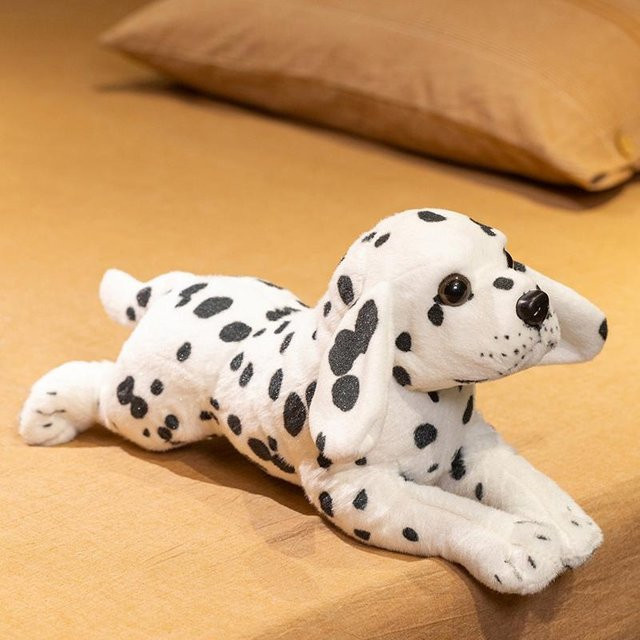 Simulations-Plüschhundespielzeug Wolfshund-Plüschtiere, weiß, ab 14 Jahren - Bild 1
