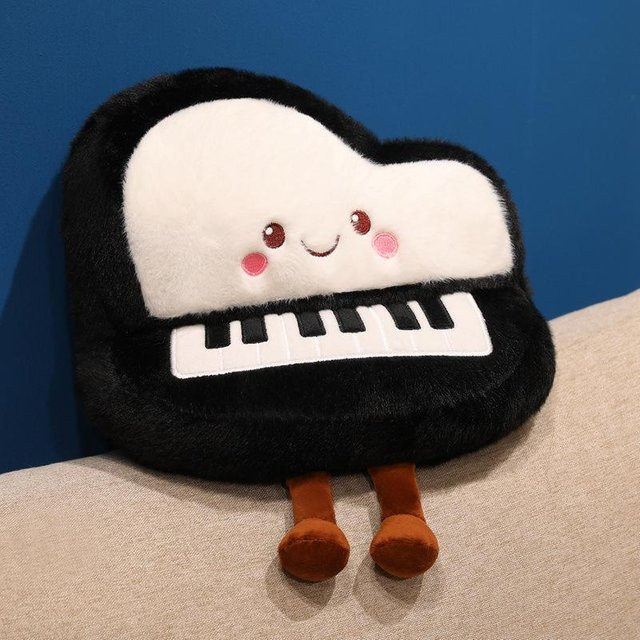 Klavier Puppe Plüschtier, Stoffpuppe, 33cm, Bunt / Mehrfarbig - Bild 1