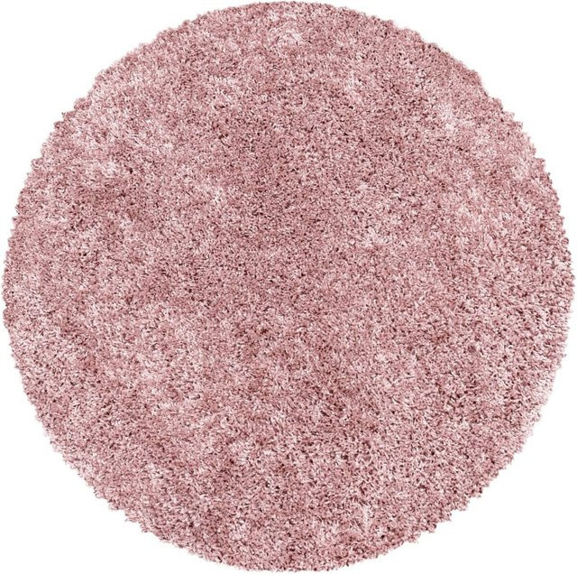 Ayyildiz Hochflorteppich Sydney Shaggy in Altrosa, rund, Durchmesser: 200 cm - Bild 1