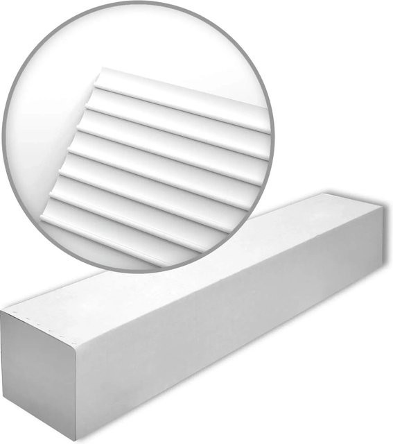 NOEL & MARQUET ARSTYL 3D Wandpaneele NMC DORIQUE-Box, Set mit 6 Zierelementen, Weiß, 12 m² - Bild 1