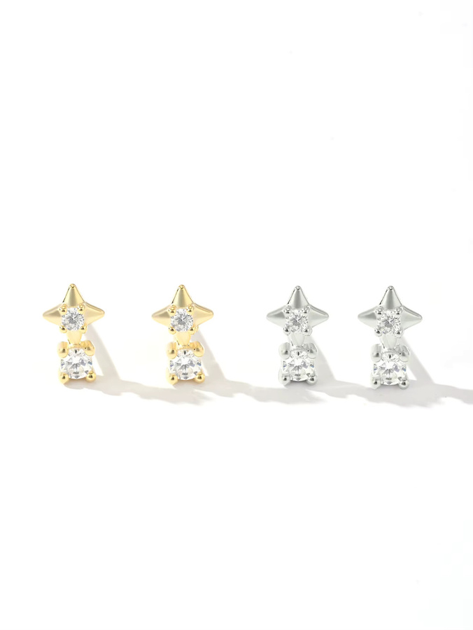 OBEAR Anhänger Stern, 925 Silber, Zirkon - Bild 2