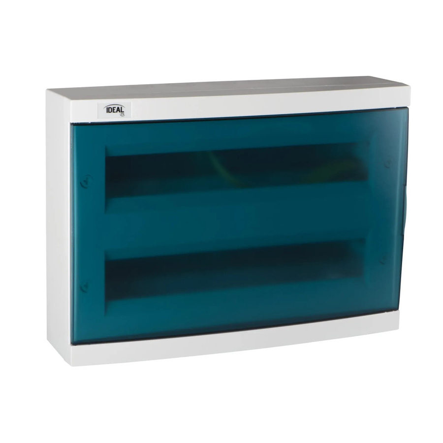 Kanlux Verteilerkasten Aufputz KDB-S36T aus ABS in Weiß und Blau mit 36 Modulen, B/H/T: 33,0 x 41,0 x 20,9 cm - Bild 2