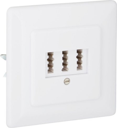 WENTRONIC TAE-Dose Weiß, B/T/H: 8 x 3 x 8 cm - Bild 1