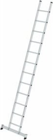 MUNK Aluminium-Anlegeleiter nivello-Traverse mit 12 Sprossen in Silber - Bild 1