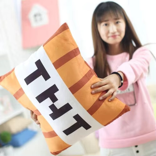 pangcangshu Minecraft Tnt Plüsch Kissen Cube Bombe, Plüsch / Textil - Bild 5