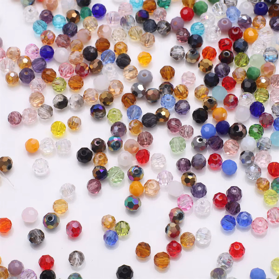 YUANZHIRUN Kristallglas Perlen, runde Kugel, 4mm, 200 Teile/Los - Bild 3