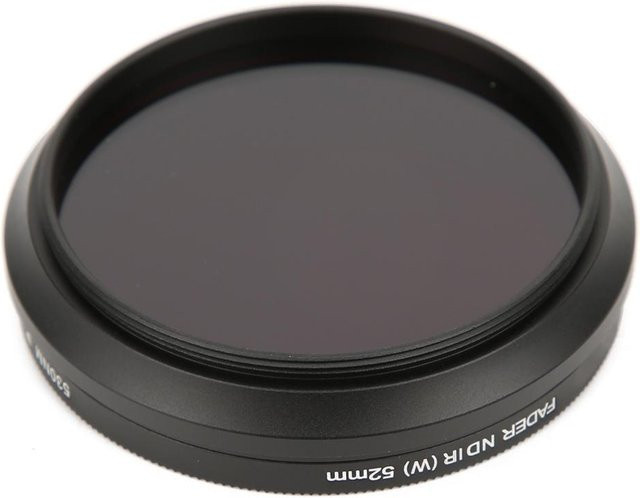 FOTGA Einstellbarer Infrarotfilter für IR-Fotografie, Durchmesser: 52 mm, Farbe: Grau/Schwarz - Bild 1