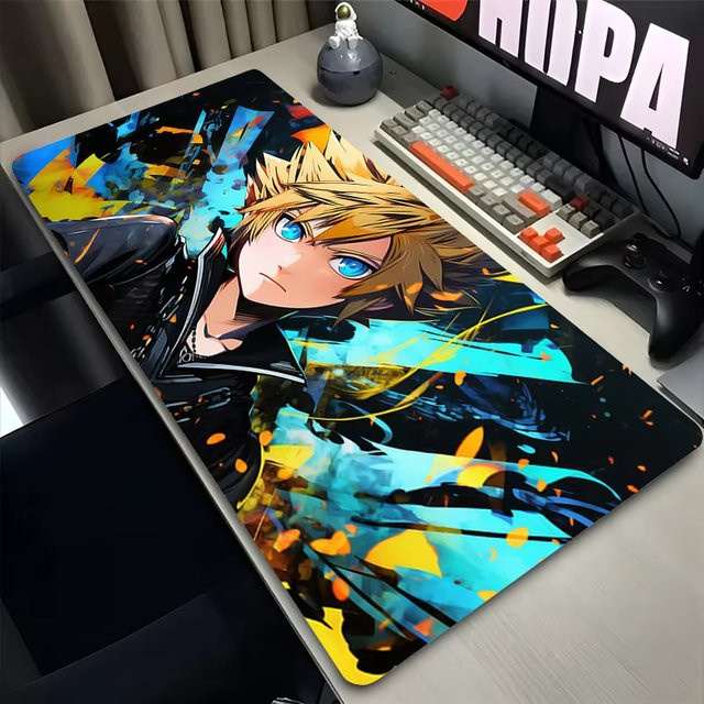 Potdemiel Gaming Mauspad mit Anime K-Königreich und H-Herzen Design, Multicolour - Bild 1