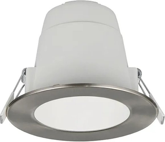 Trio LED-Einbauleuchten Virunga Nickel Matt dimmbar Ø 11 cm - Bild 1