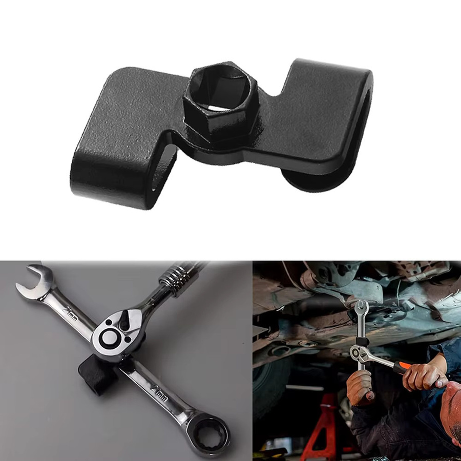 Schraubenschlüssel-Extender aus Stahl für 1/2 Zoll Antrieb, Drehmomentverstärker und Adapter in Schwarz - Bild 2