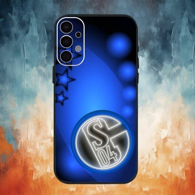 Schalke 04 Team Handyhülle für Samsung Galaxy S26, S25, S24, S23, S22, S21, S20, S10, S9 (Ultra, Plus, Lite) in Schwarz - Bild 1