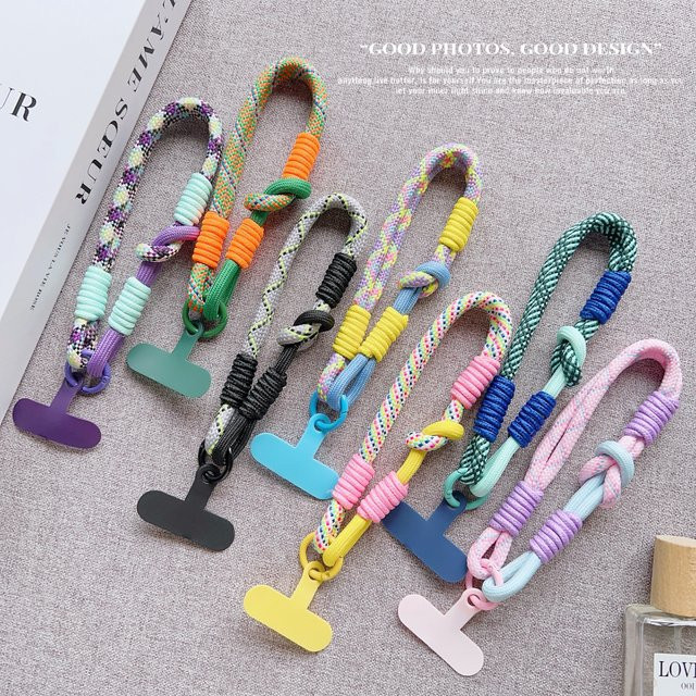 XYun Handgelenk-Lanyard bruchsicher und Anti-Verlust für dein Handy in Grün und Multicolour - Bild 1