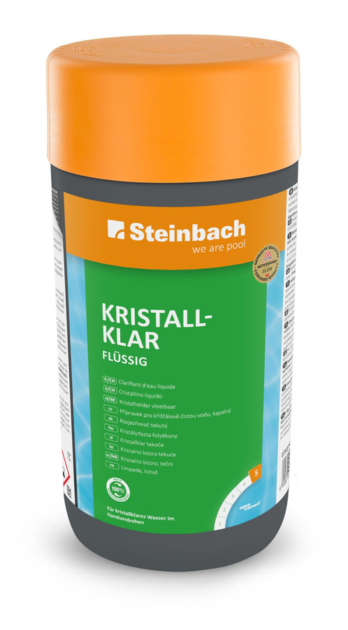 Steinbach Poolpflege Kristallklar Wasserklärer flüssig 1 Liter - Bild 1