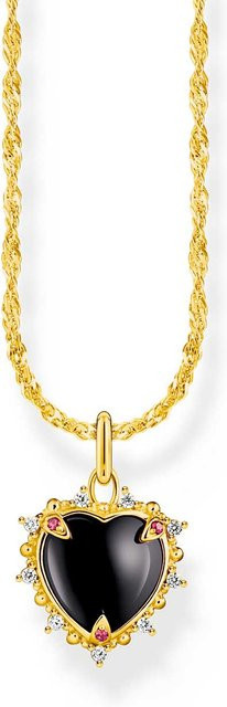 Thomas Sabo Kette mit Heart Romance Anhänger, 925 Silber, vergoldet, Damen - Bild 1