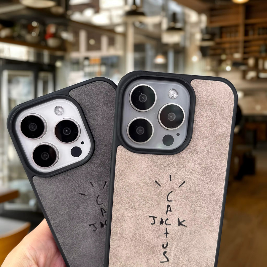 VNTK Streetwear Hiphop Handyhülle aus Mikrofaser Leder für iPhone 17 16 15 14 13 12 11 Pro Max Plus - Bild 3