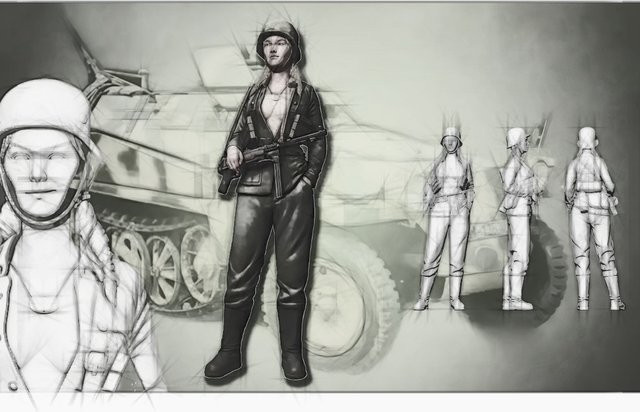 GK Deutsche Soldatin, Militär, Soldatenmodell, 1:35, Bausatz - Bild 1